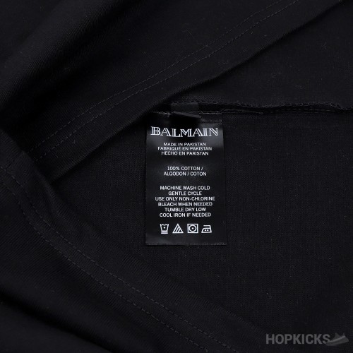 Balmain Black logo T-Shirt
