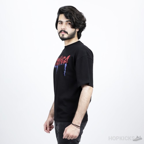 Bale*ciaga Batman Black T-Shirt