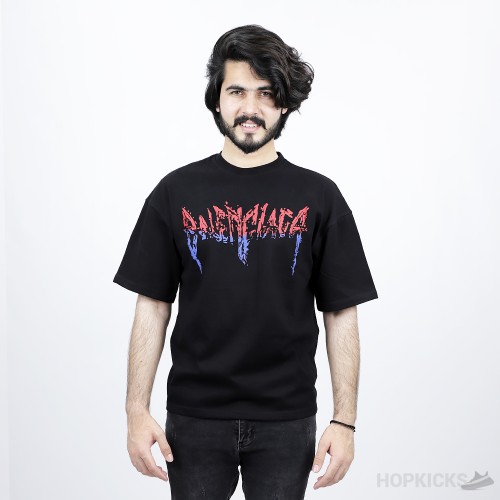 Bale*ciaga Batman Black T-Shirt
