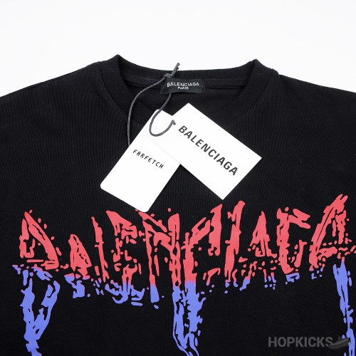 Bale*ciaga Batman Black T-Shirt