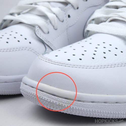 Air Jordan 1 High White Platinum (Premium Batch) (Yellow Spots)