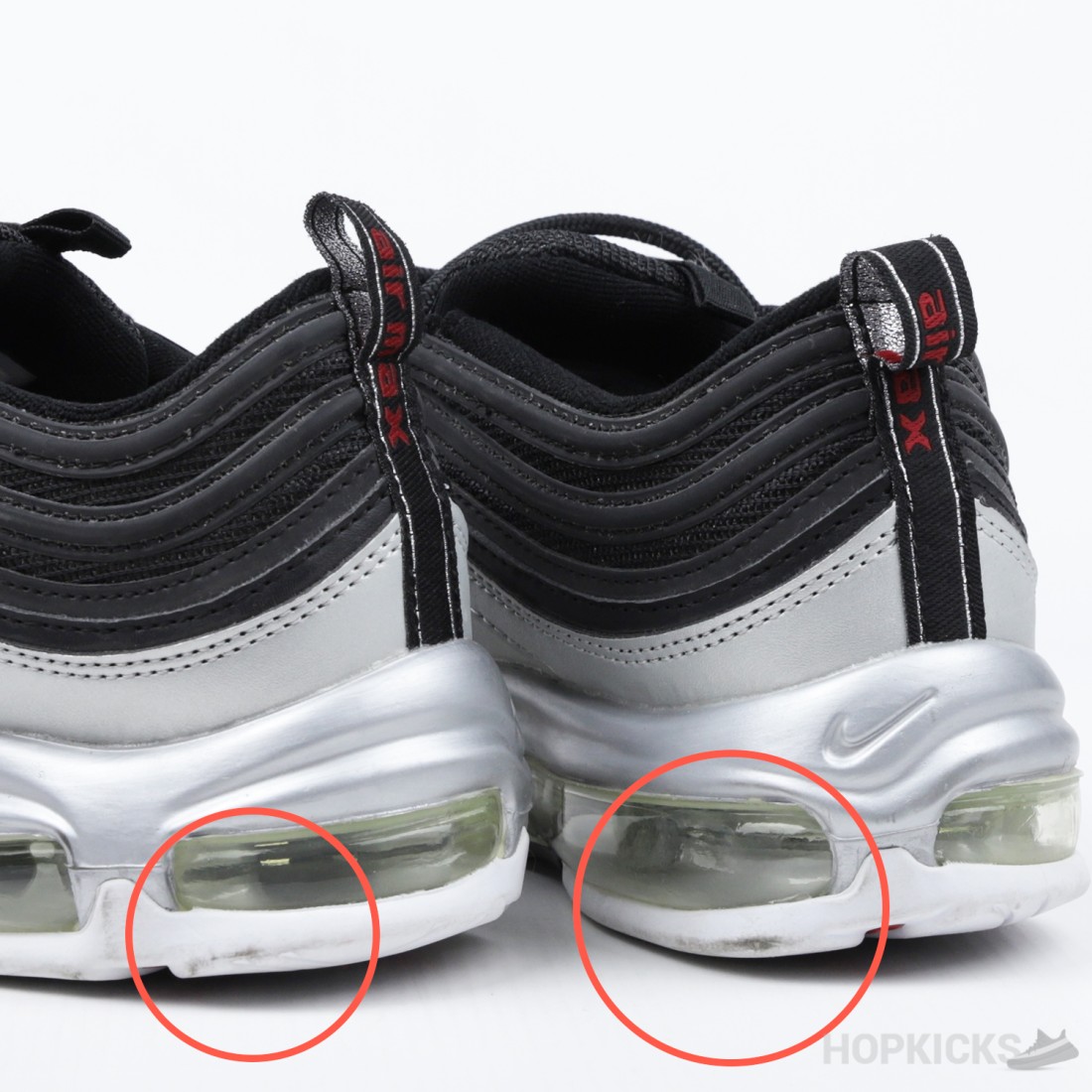 nike air max 97 silver and black