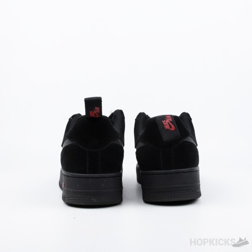 Air Force 1 Low Multi-Swoosh Black Orange (Dot Perfect) (Slight Stains)
