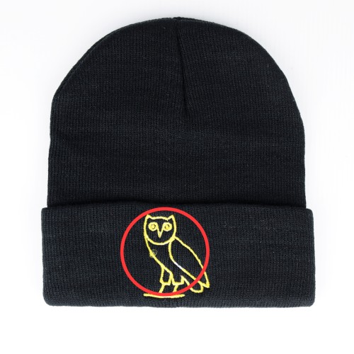 OVO Classic Owl Cuffless Beanie Black (Slight Defect) OVO Classic Owl Cuffless Beanie Black (Slight Defect)