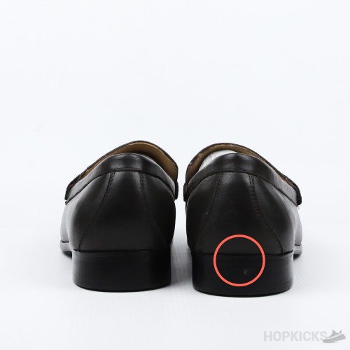 LV Brown Loafers (Dot Perfect) (Slightly Stains)