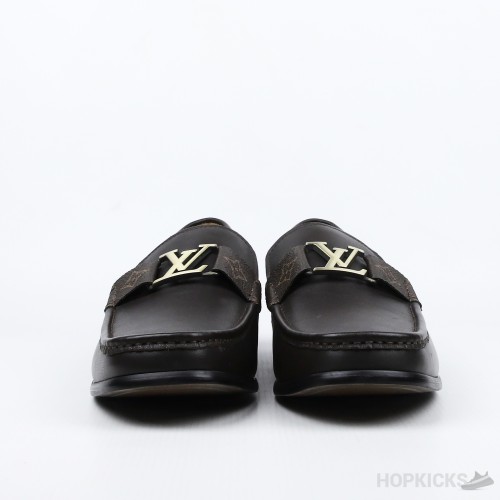 LV Brown Loafers (Dot Perfect) (Slightly Stains)