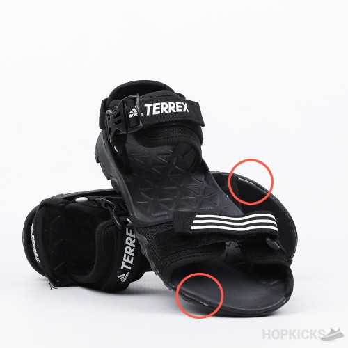 Terrex Cyprex Ultra 2 DLX Sandal Black White (Kid's Size) (Slightly Defected)