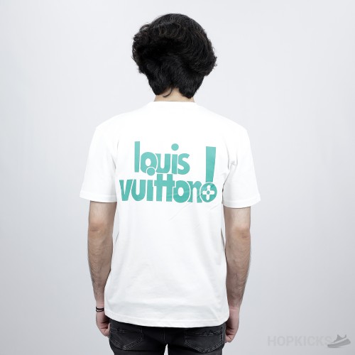 Louis Vuitton Print Green White T-shirt