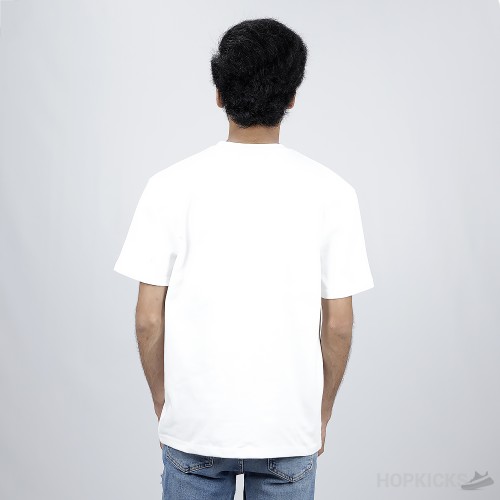 LV Yellow Heart Logo White T-Shirt