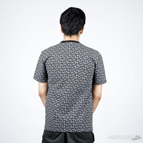 Balmain Monogram Pattern T-Shirt