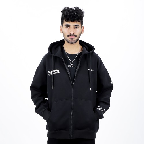 Moncler Logo Motif Zip-up Hoodie