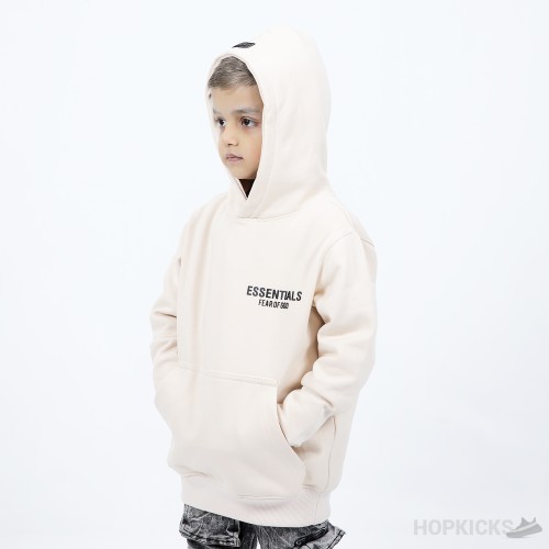 Fear of God Essentials Hoodie 'Buttercream' (Kids)