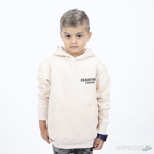 Fear of God Essentials Hoodie 'Buttercream' (Kids)