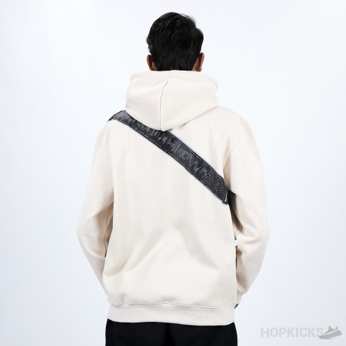 Dior Homme White Saddle Bag Print Hoodie