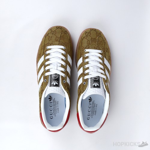 Adidas Gazelle Gucci Original GG Beige Brown