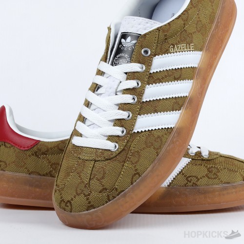 Adidas Gazelle Gucci Original GG Beige Brown