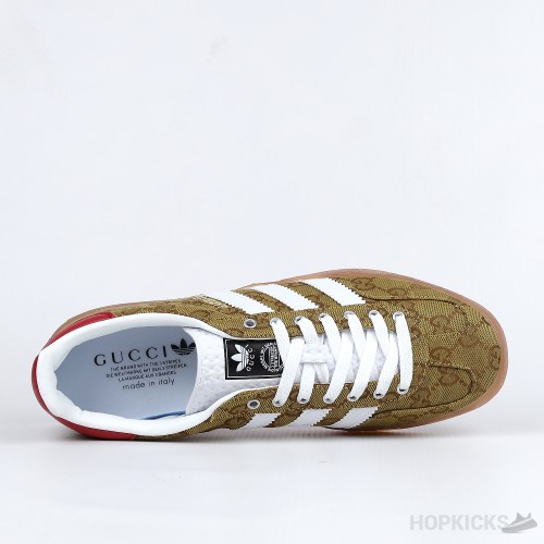 Adidas Gazelle Gucci Original GG Beige Brown