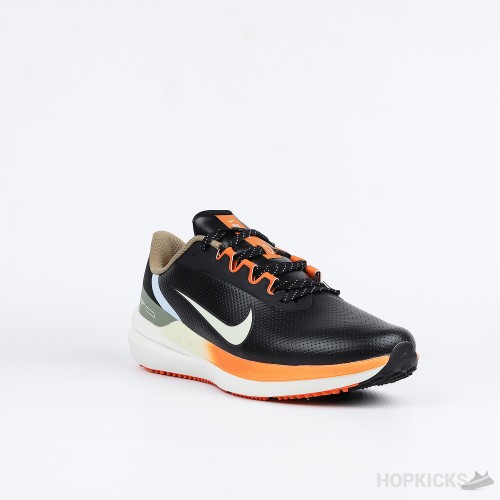 Nike Air Winflo 9 Black Green Safety Orange