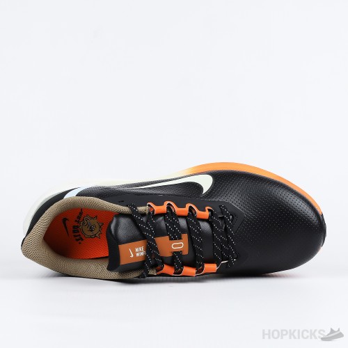 Nike Air Winflo 9 Black Green Safety Orange