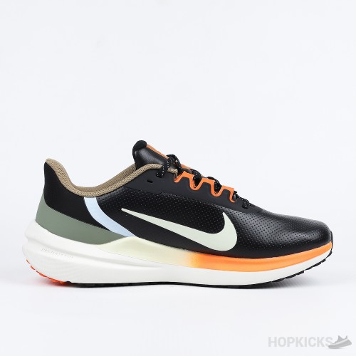 Nike Air Winflo 9 Black Green Safety Orange