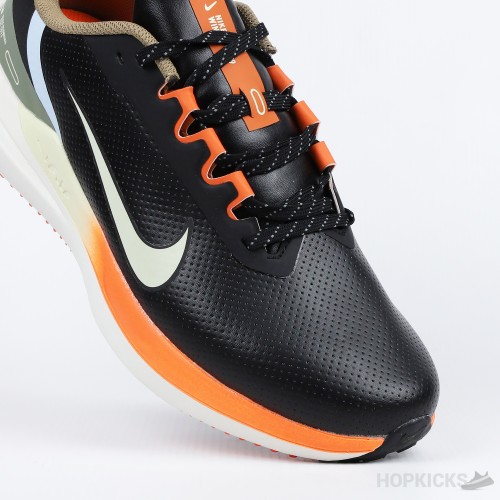 Nike Air Winflo 9 Black Green Safety Orange