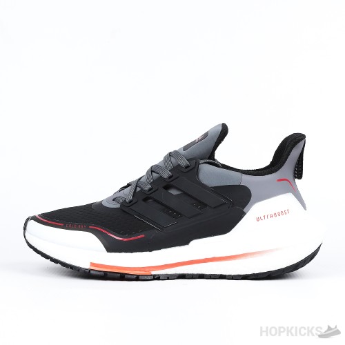 Adidas Ultra Boost 21 Cold RDY Grey Black Solar Red (Premium Plus Batch)