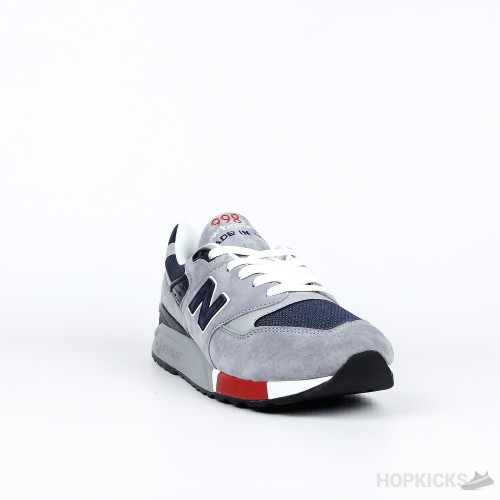 New Balance 998 Grey Navy Red (Premium Batch)