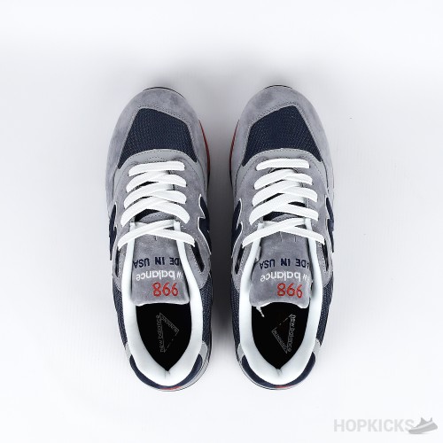 New Balance 998 Grey Navy Red (Premium Batch)