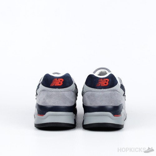 New Balance 998 Grey Navy Red (Premium Batch)