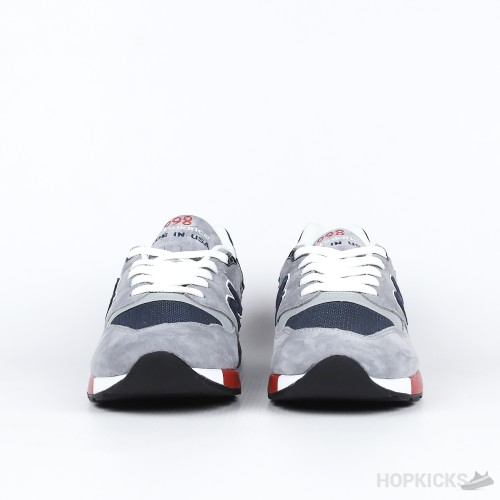 New Balance 998 Grey Navy Red (Premium Batch)