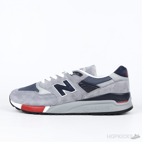 New Balance 998 Grey Navy Red (Premium Batch)