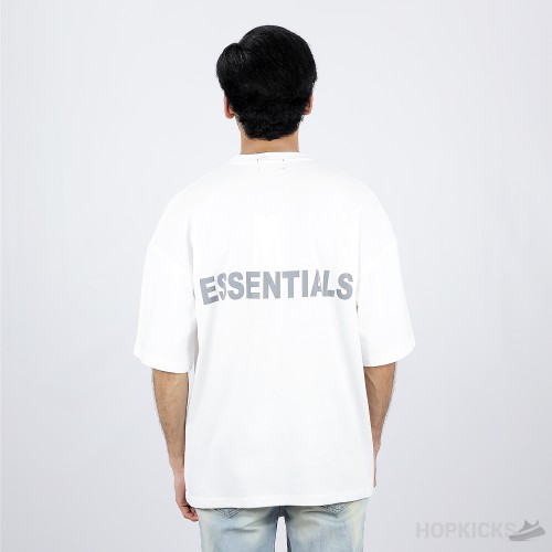 Essentials White T-Shirt (Reflective)