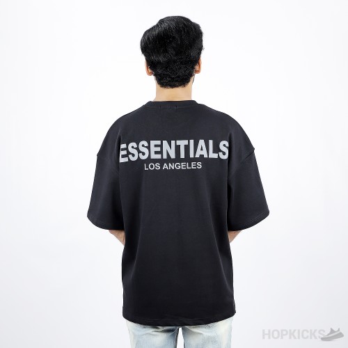 Essentials Black T-Shirt (Reflective)