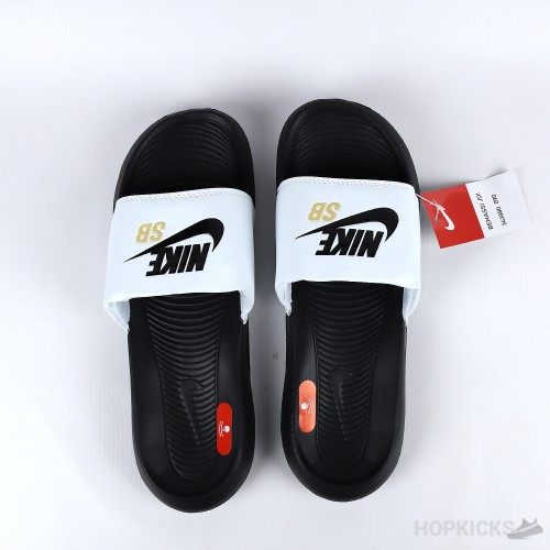 Nike SB Victory One Black White Slide