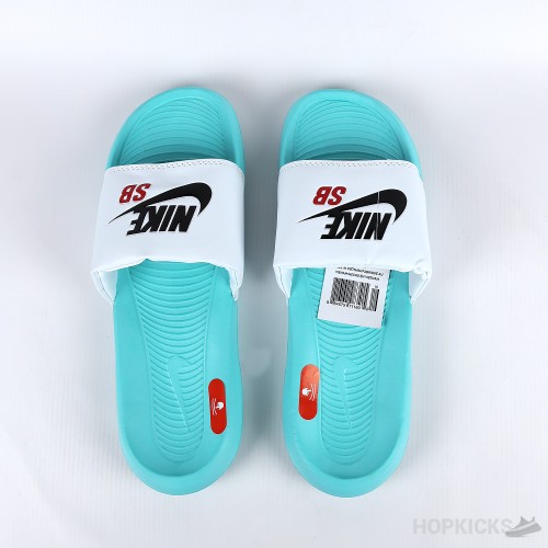 Nike SB Victory One White Green Slide