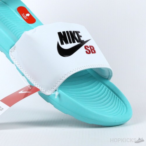 Nike SB Victory One White Green Slide