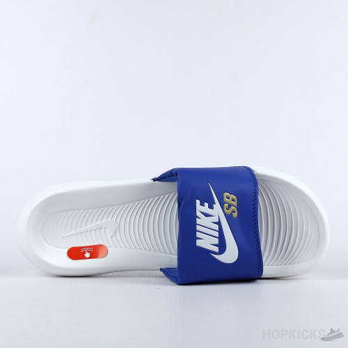 Nike SB Victory One White Blue Slide