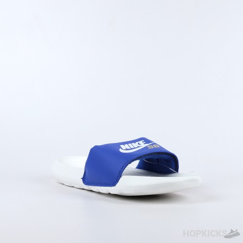 Nike SB Victory One White Blue Slide