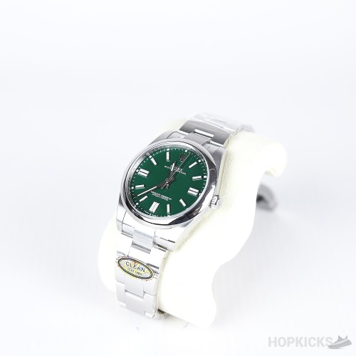 Luxury Watch Oyster Perpetual 41 Green 124300 Clean Factory Swiss Original Movement