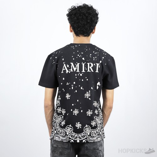 Amiri Bandana Black T-Shirt