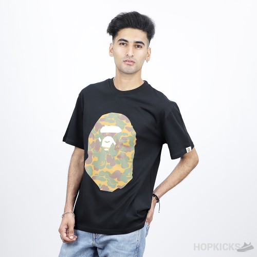 Bape Front Back Camo Print Black T-Shirt (Economy Batch)
