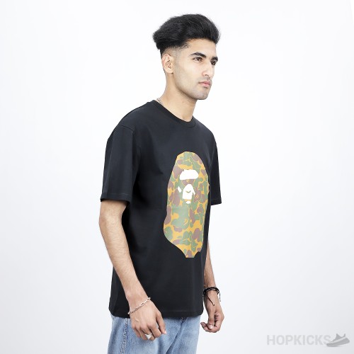 Bape Front Back Camo Print Black T-Shirt (Economy Batch)