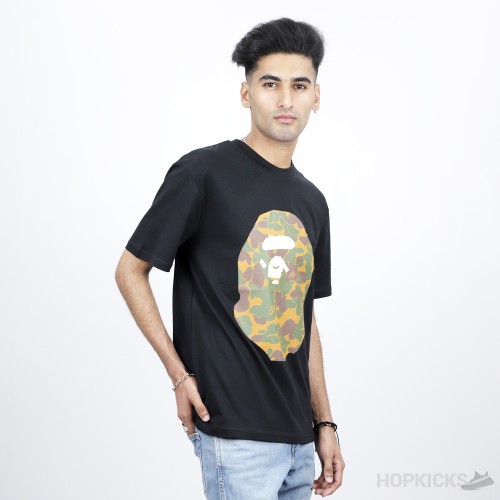Bape Front Back Camo Print Black T-Shirt (Economy Batch)