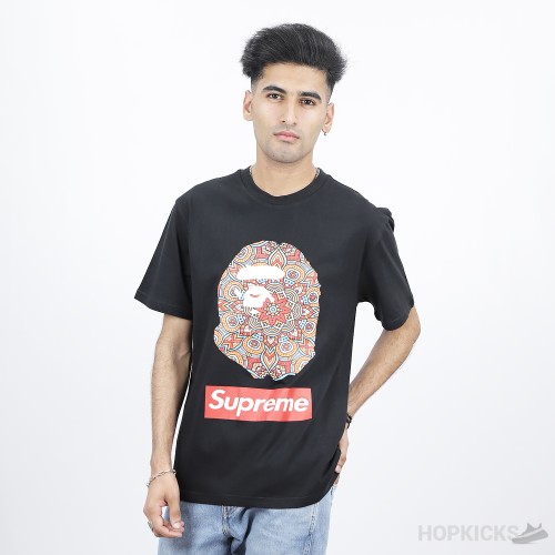 Supreme Art Work Black T-Shirt (Economy Batch)