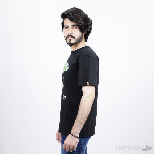 Bape Tie Dye Ape Face Black T-Shirt (Economy Batch)