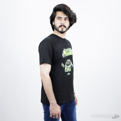 Bape Tie Dye Ape Face Black T-Shirt (Economy Batch)