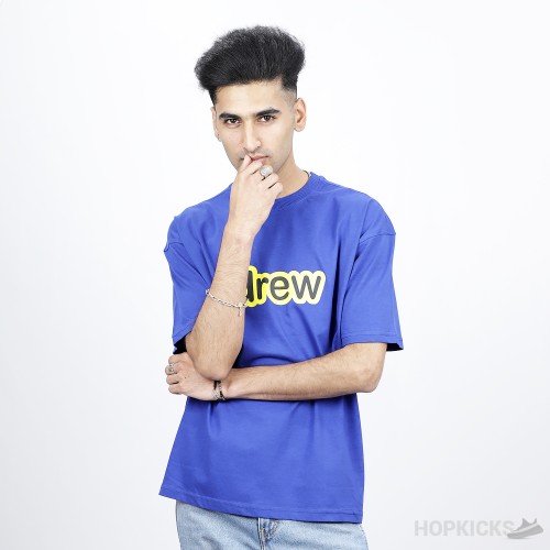 Drew Logo Blue T-Shirt (Economy Batch)