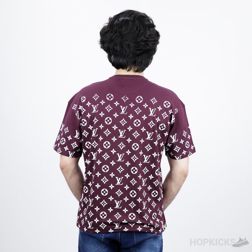 LV Printed Brown T-Shirt (Economy Batch)