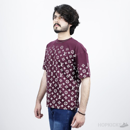 LV Printed Brown T-Shirt (Economy Batch)