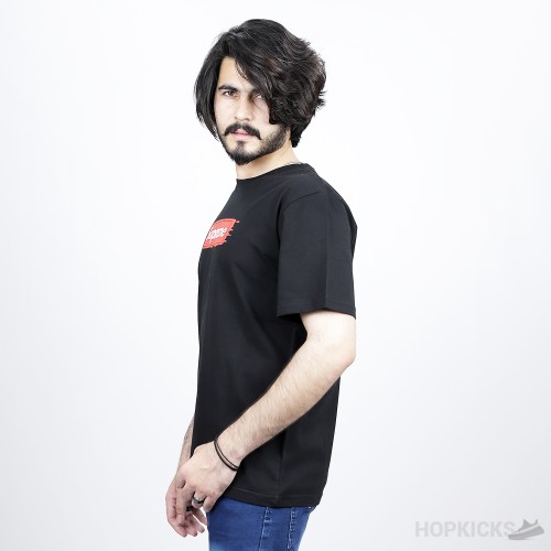 Supreme Classic Logo Black T-Shirt (Economy Batch)